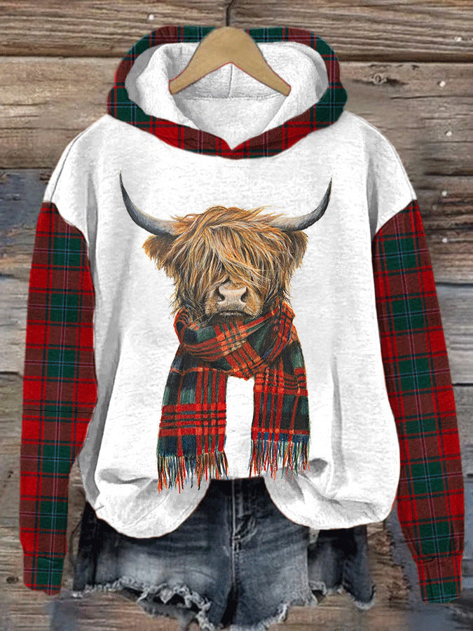 Fudus Kapuzenpullover mit Tiermuster