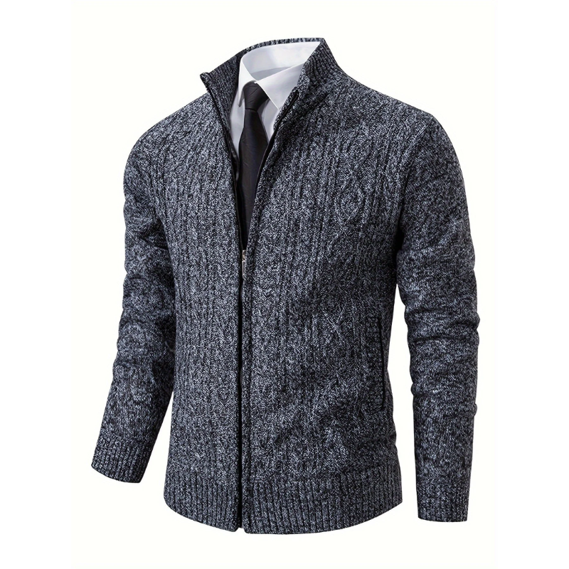 Angenehme Herren-Strickjacke für den Winter – Toni