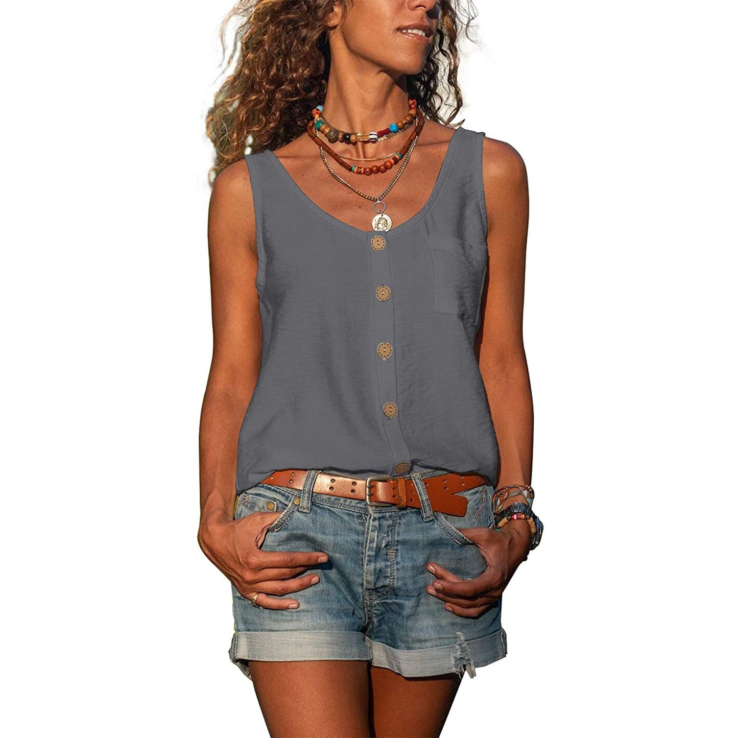 Sommerliches Damen Top im Boho-Stil - Clarissa