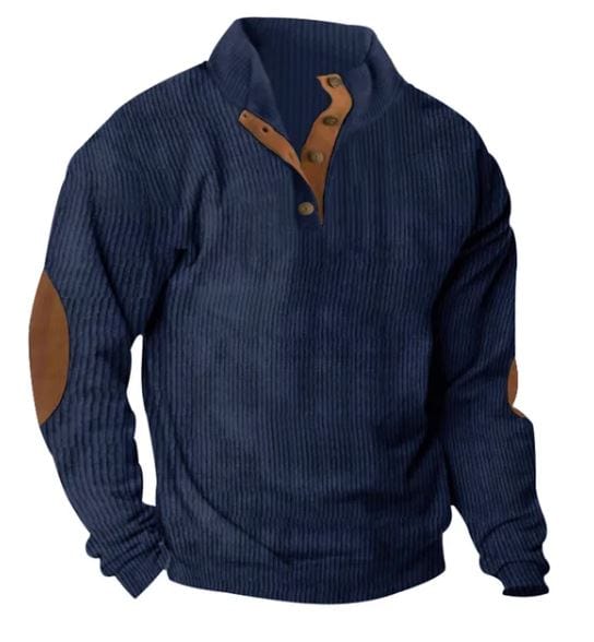 Fudus Langarm-Sweatshirt mit Stehkragen