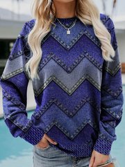 Stilvolles geometrisches Kaschmir-Sweatshirt von Fudus