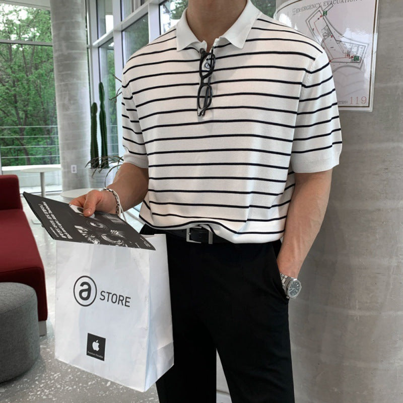 Herrenhemd Zacky: Schwarz-weiß gestreift