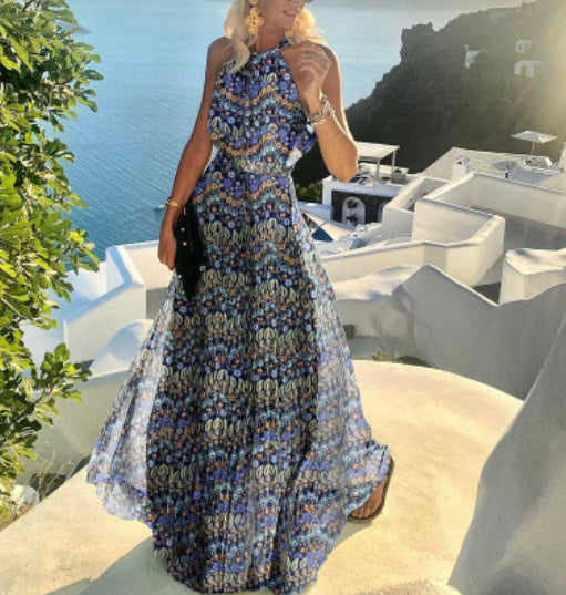 Elegantes Boho-Maxikleid von Fudus mit Falten