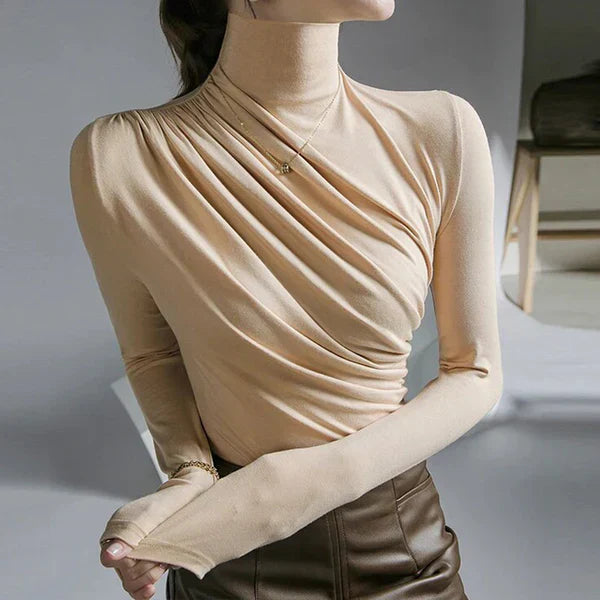 Arietty: Rollneck Jumper with Pleats