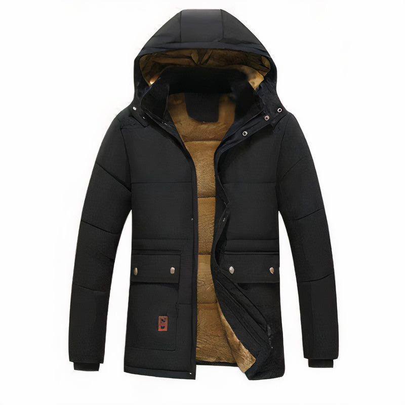 Herren Winterparka mit abnehmbarer Kapuze - Oswald (Elegant)
