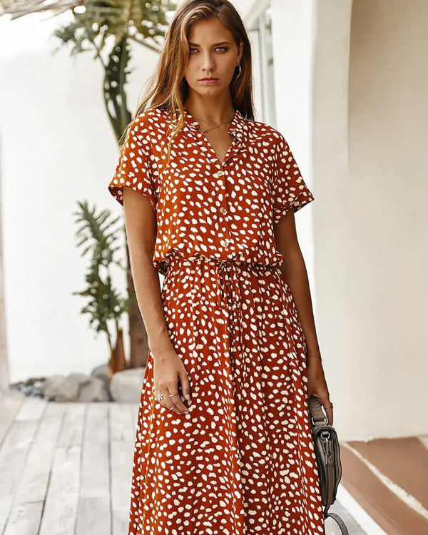 Sommerliches Damen-Midikleid im eleganten Vintage-Stil - Edeltraud