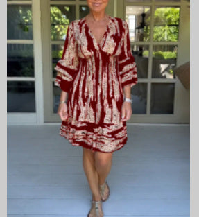 Sommerkleid mit Glockenärmeln von Fudus