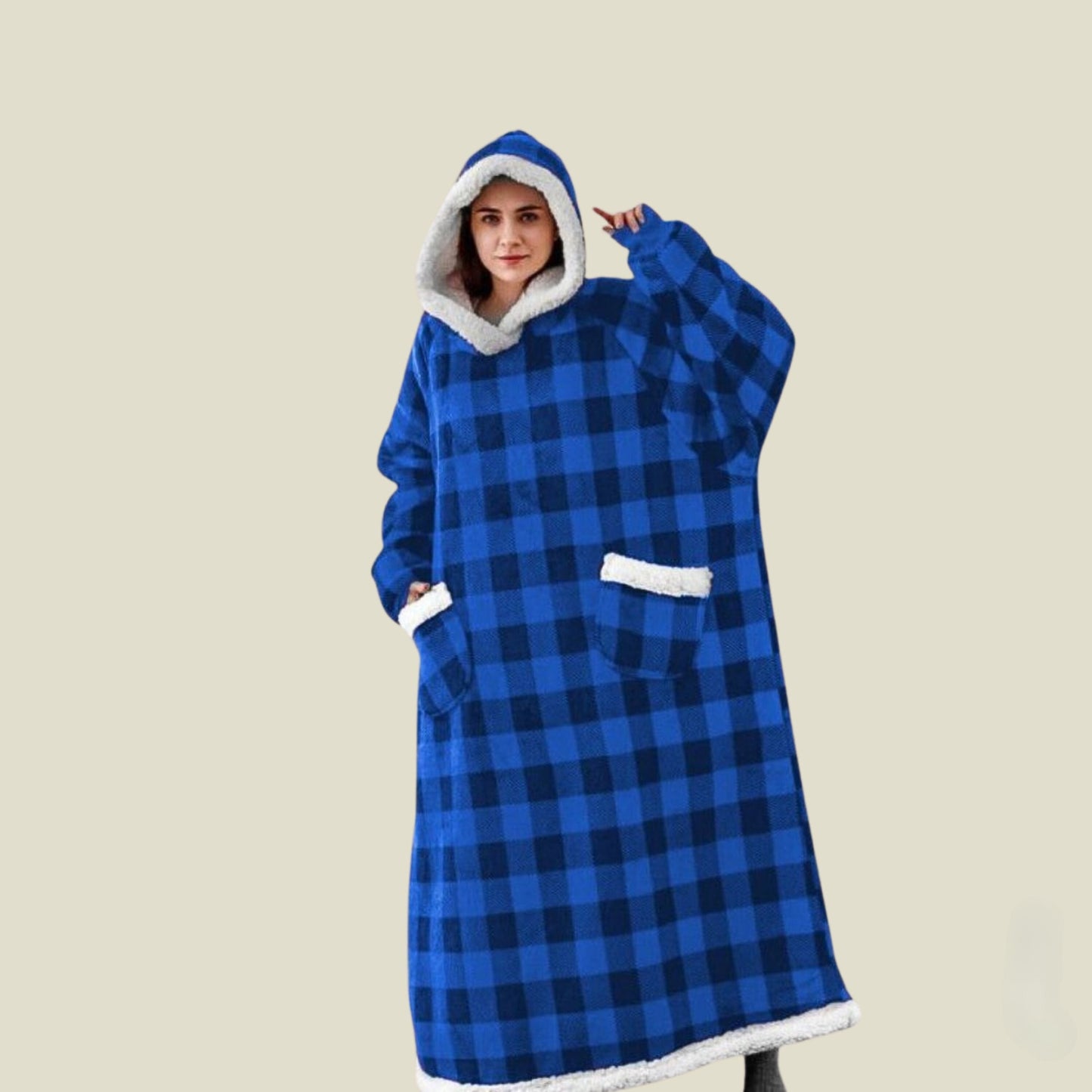 Kuschelige Kapuzendecke für Damen und Herren – Ray