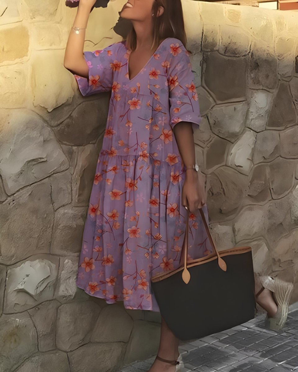 Griselde Maxikleid: Sommerliches Boho-Chic Kleid