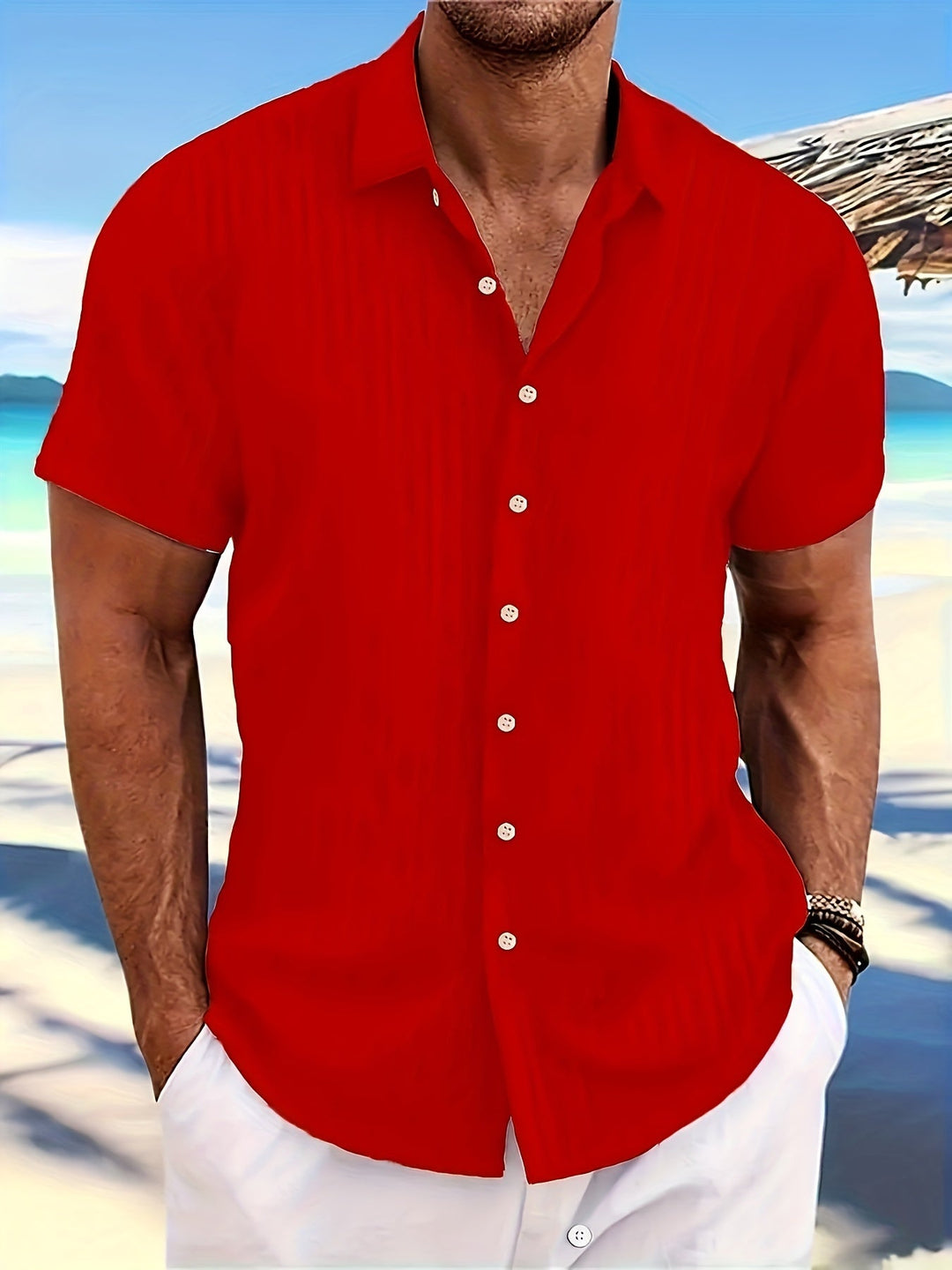 Joem Herren Sommerhemd, bequem