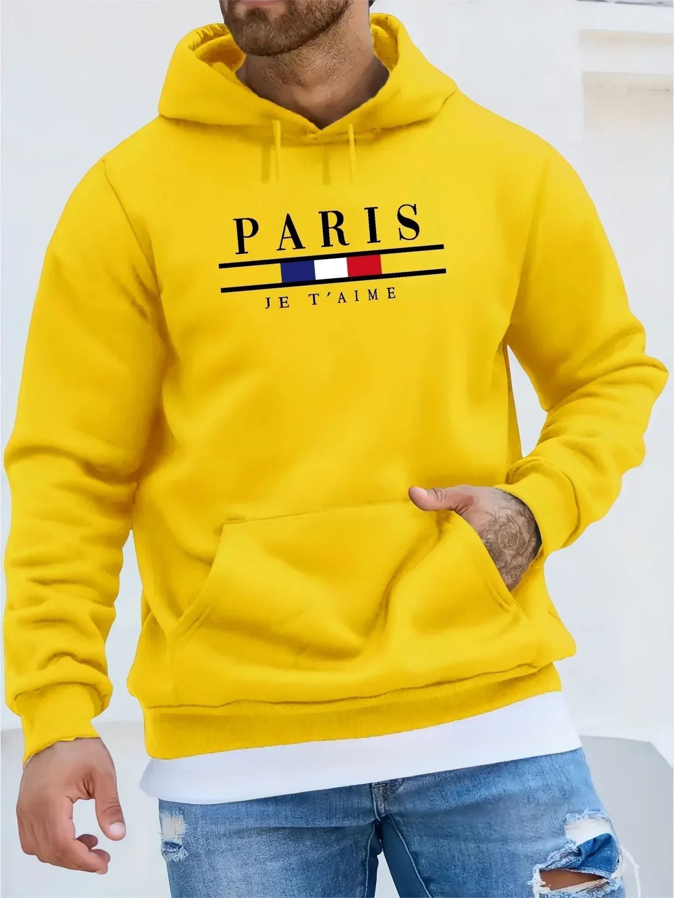 Orkan Herren Fleece-Kapuzenpullover aus Paris