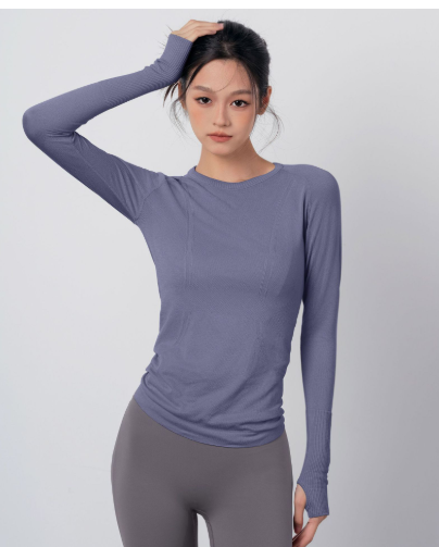 Fudus Langarm-Oberteil mit transparentem Einsatz