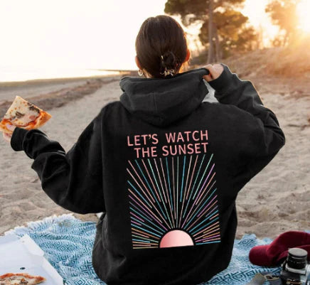 Katie: Elegantes Sonnenuntergang-Hoodie