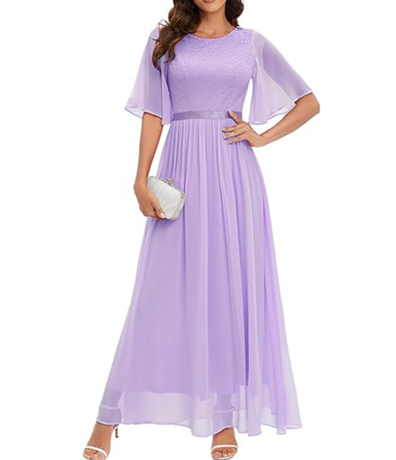Abendkleid Isabella mit Spitze von Krohn-e