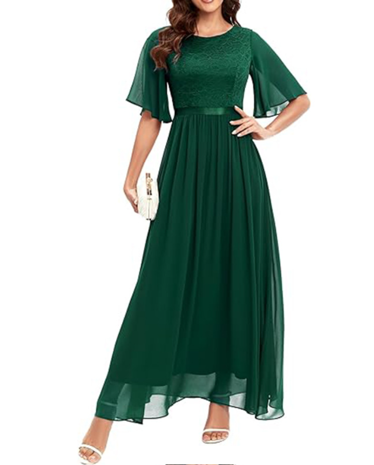 Abendkleid Isabella mit Spitze von Krohn-e