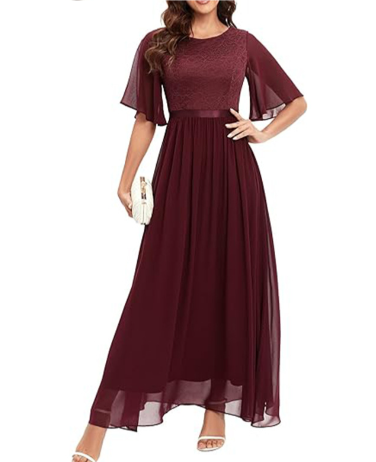 Abendkleid Isabella mit Spitze von Krohn-e