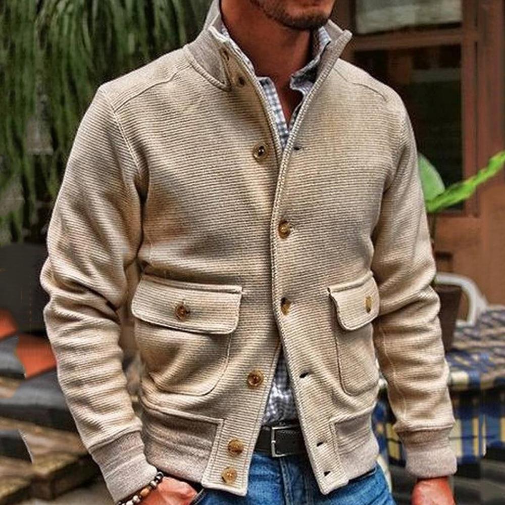 Koviel Strickjacke im Cargo-Stil