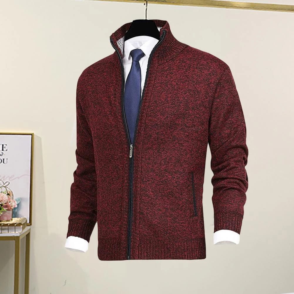 Warme Winterstrickjacke Torsten im klassischen Stil