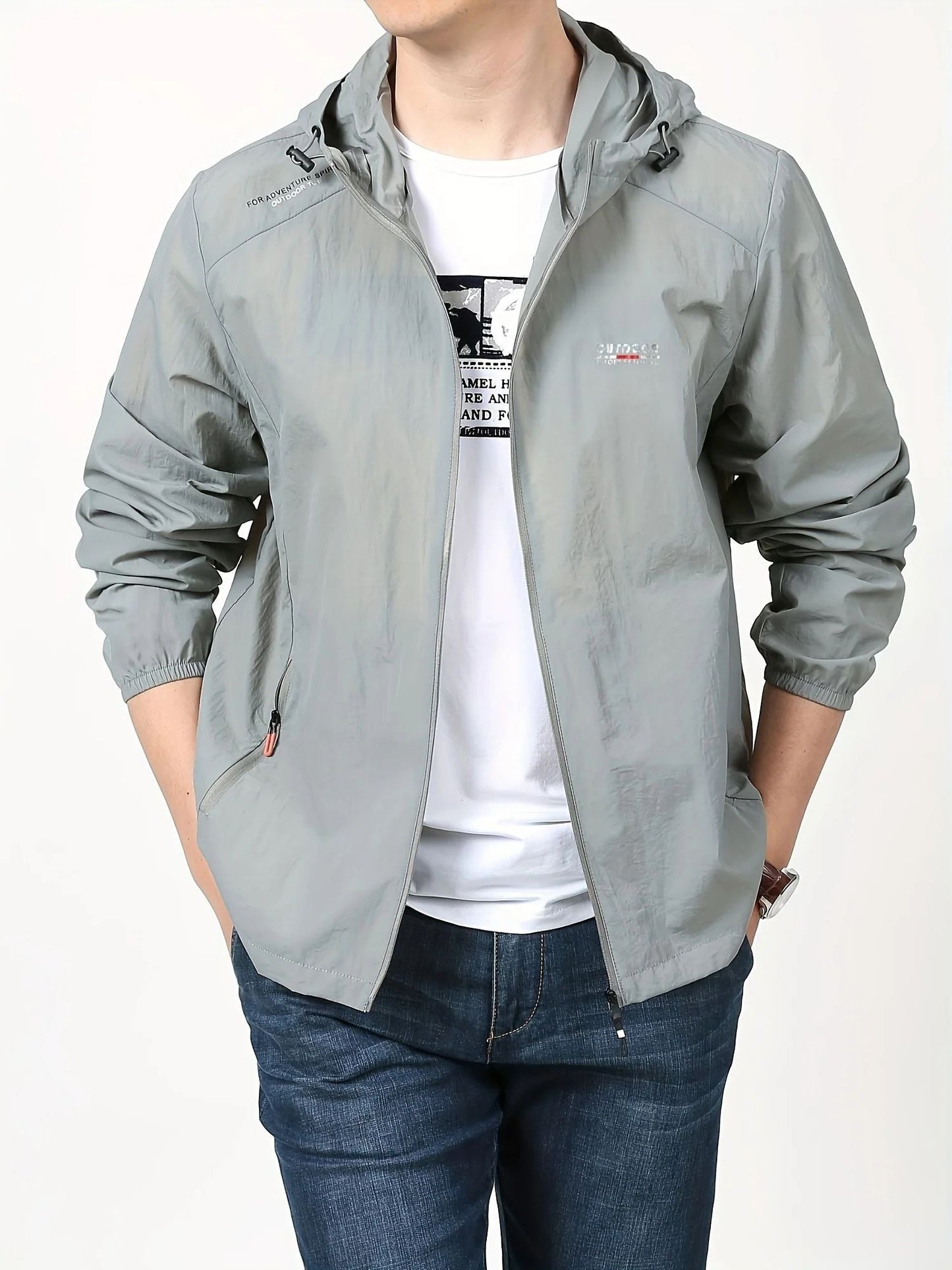 Herren-Kapuzenpullover mit Reißverschluss - Modell Albert