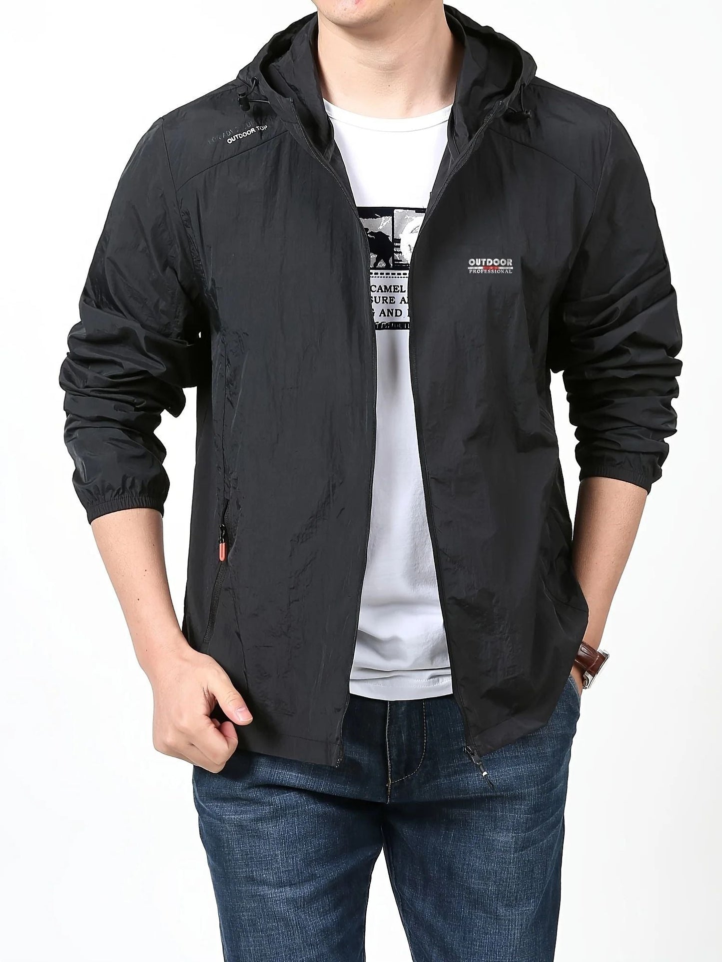 Herren-Kapuzenpullover mit Reißverschluss - Modell Albert