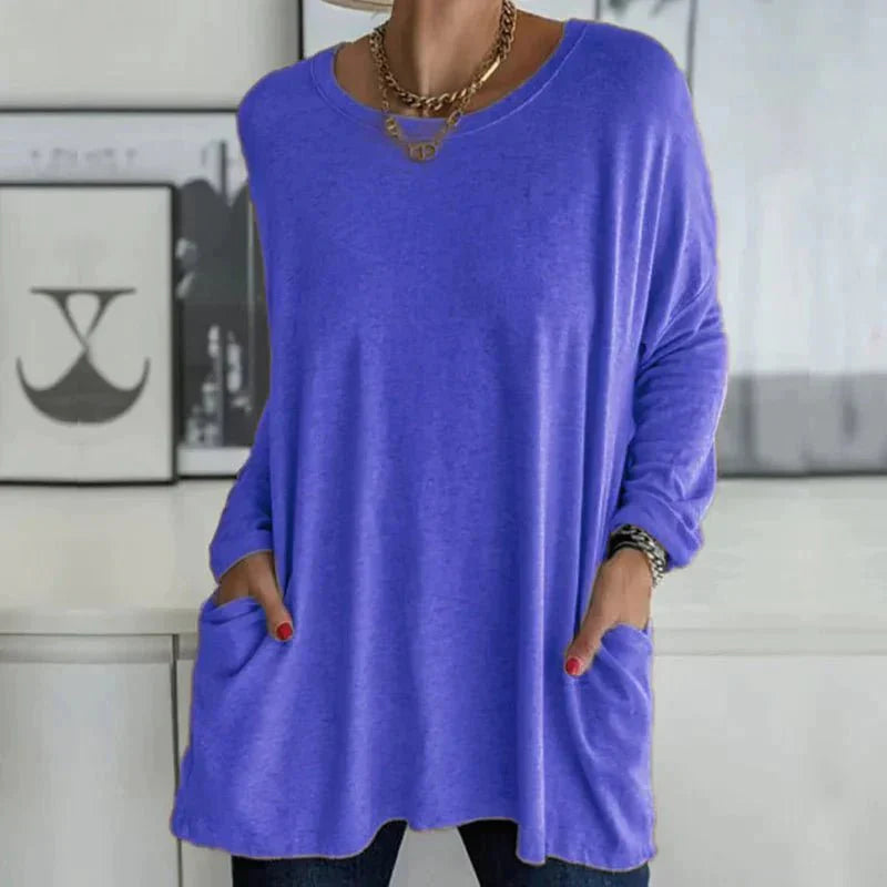 Einfaches Shirt mit Rundhals