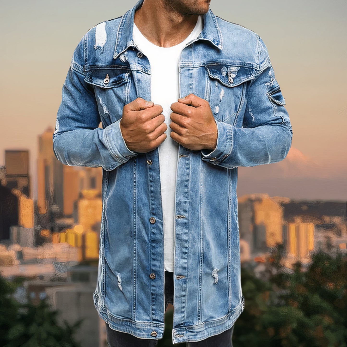 Stylische Jeansjacke für Herren – Ignaz