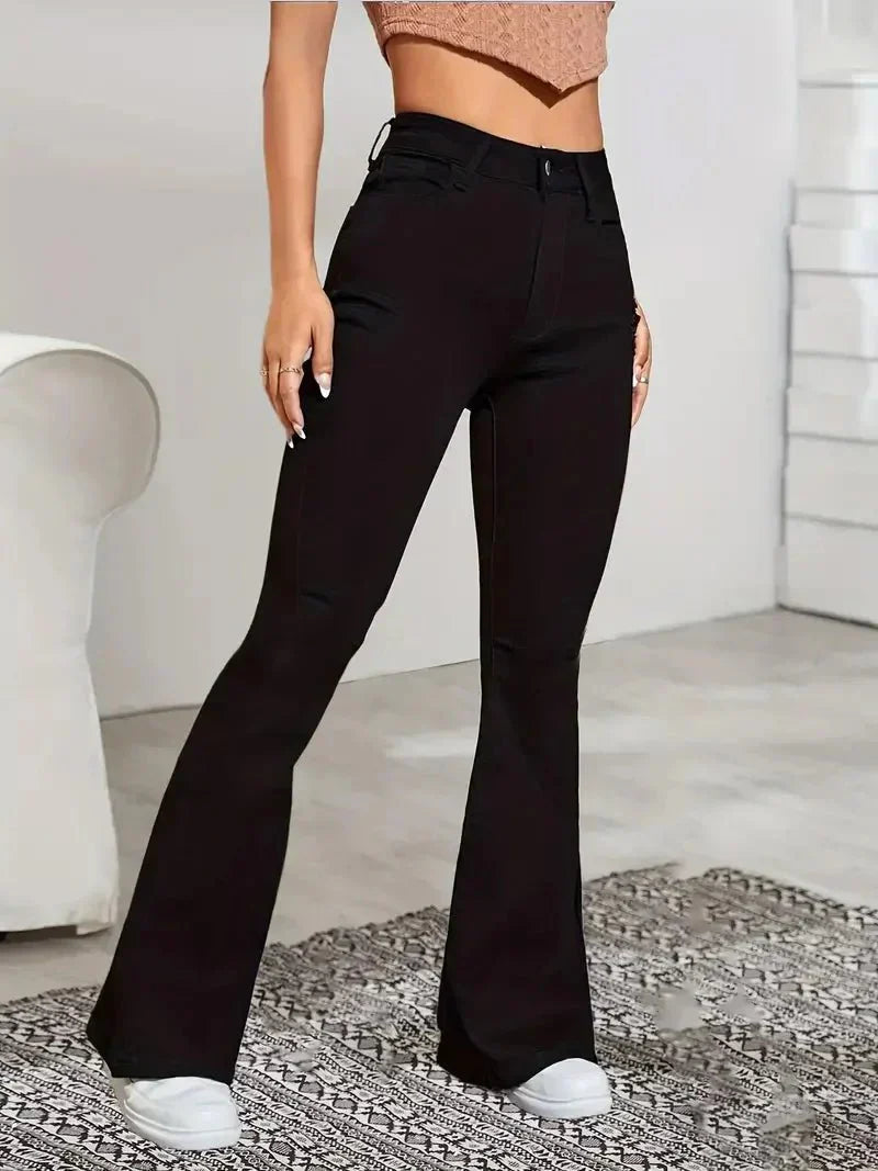 Keira High-Waisted Straight Leg Jeans