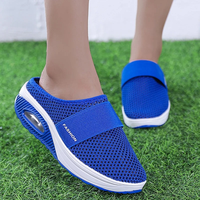 Diabetes-geeignete orthopädische Schuhe mit Luftpolsterung und Fußgewölbestütze, leichtes An- und Ausziehen