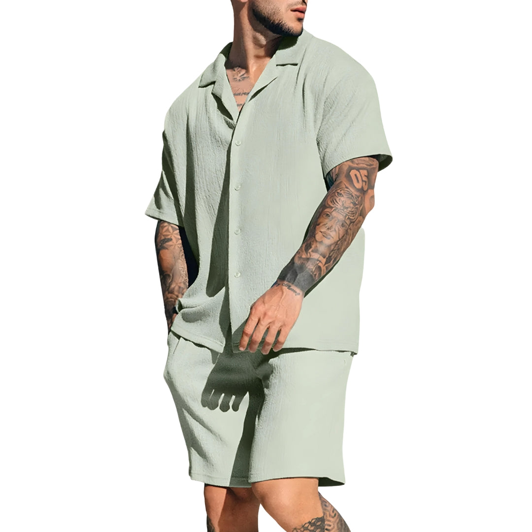 Hochwertiges Leinen-Set (Bluse & Hose) für Herren - Renatus