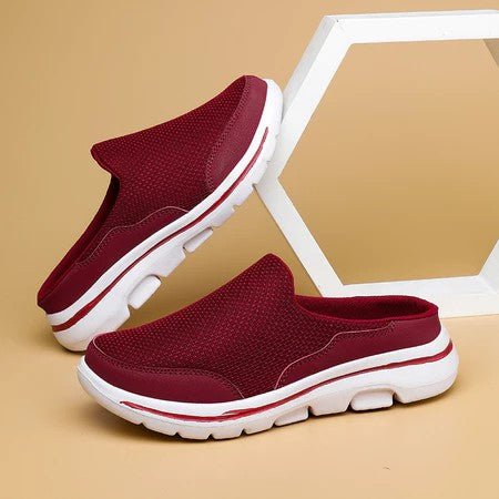 Herrenschuhe: Mesh-Slip-Ons mit Plateau-Sohle