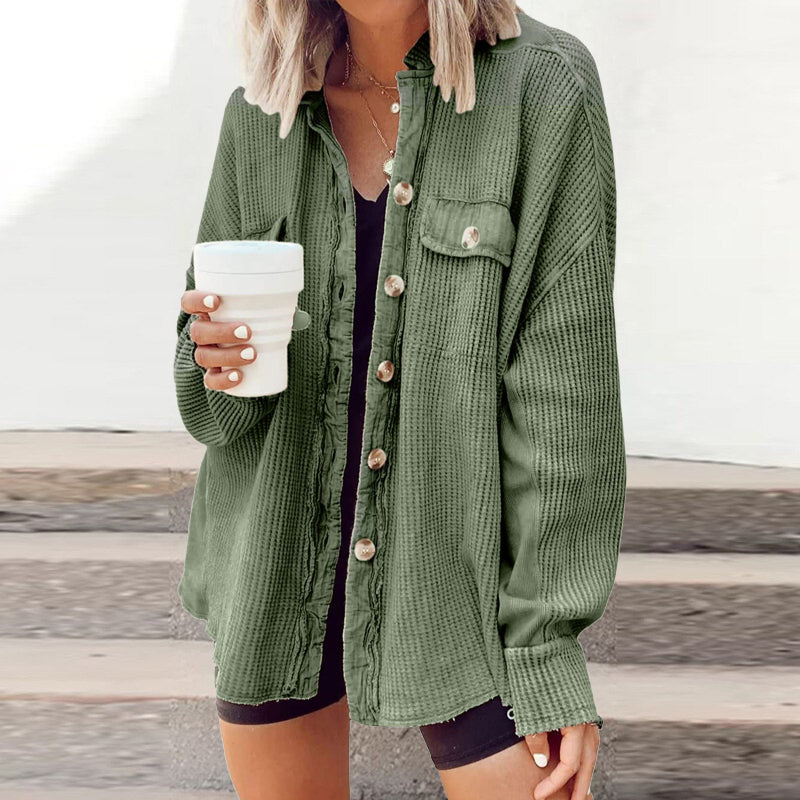 Krohn-e | Bequemer Knopf Down Cardigan