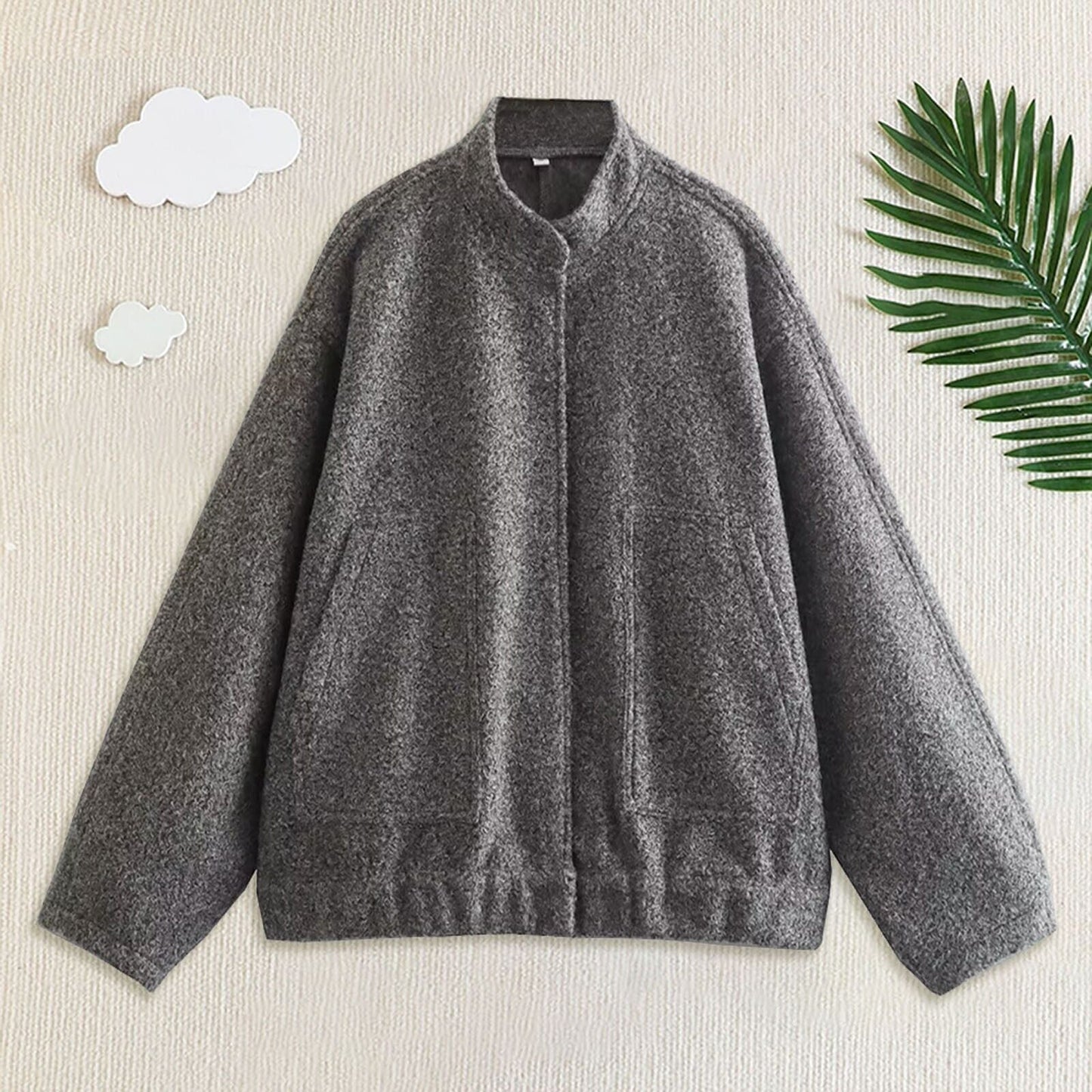 Avelena Damen Bomberjacke im modernen Stil