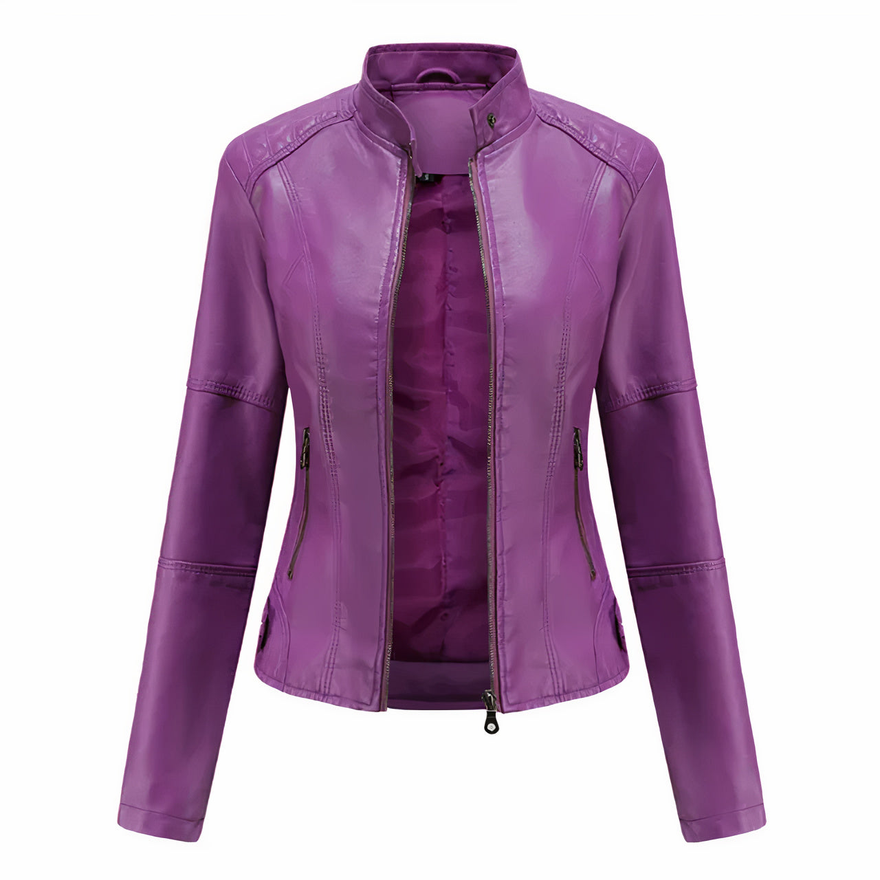 Elegante Lederjacke für Damen - Berthe