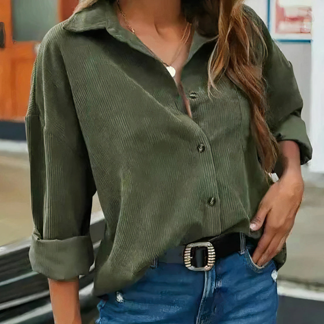 Sommerliches Cordhemd von Irmena