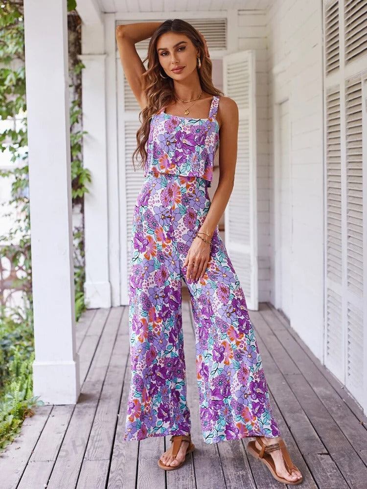 Frauen-Jumpsuit mit Blumenmuster von Winnie
