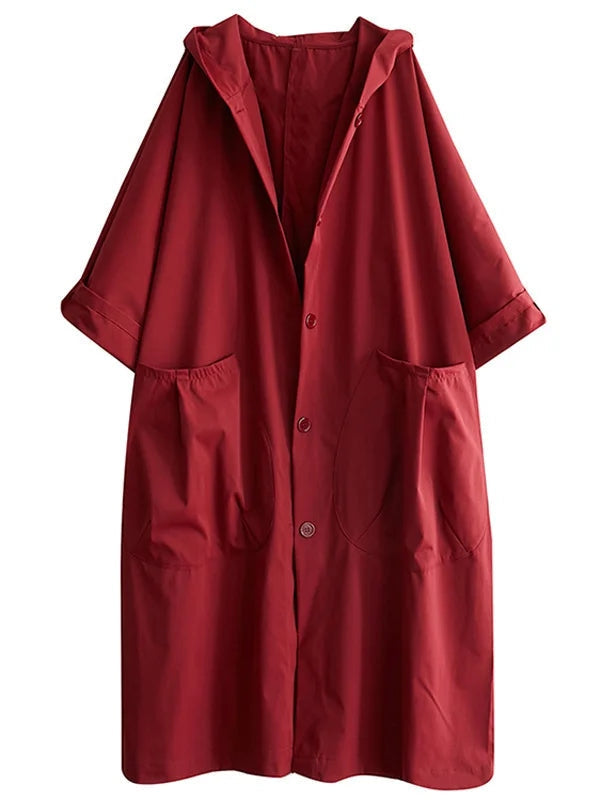Damen Trenchcoat Luisa mit Kapuze