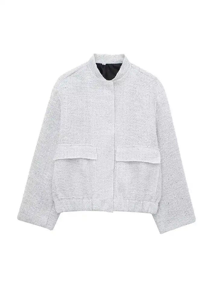 Avelena Zayalaglitter Bomber Jacket