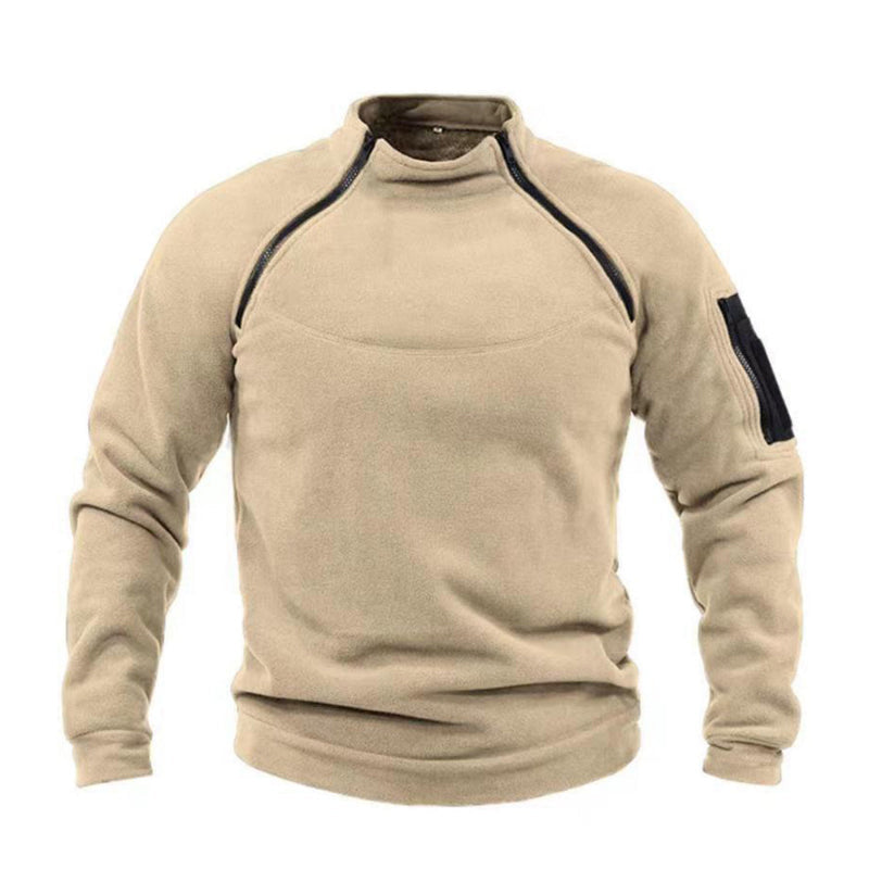 Klassischer Military-Fleece-Pullover Clement