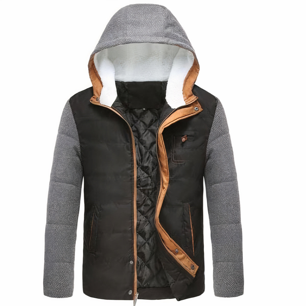 Kapuzenjacke mit zweifarbigem Sherpa-Futter von Howe