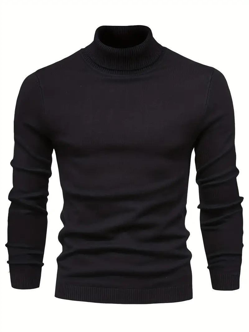 Krohn-e | Klassischer Rollkragenpullover Weich und Stilvoll Wollmischung