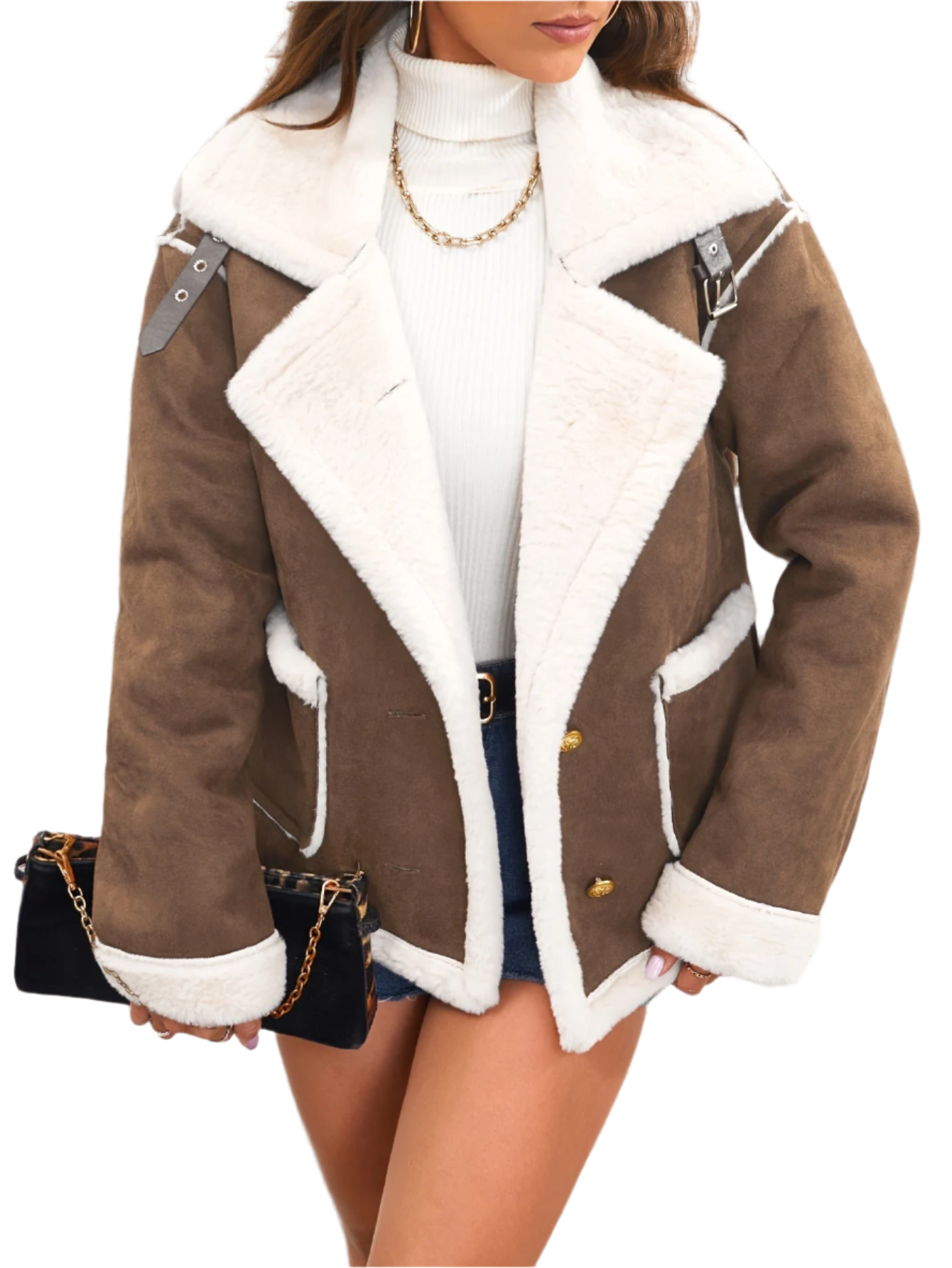 Krohn-e | Elegante Teddy Winterjacke für Damen