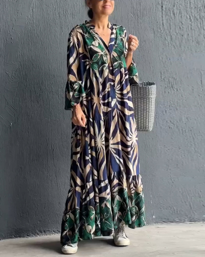 Minette: Gedrucktes lockeres Kleid