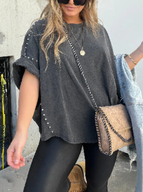 Fudus unifarbenes Kurzarmhemd