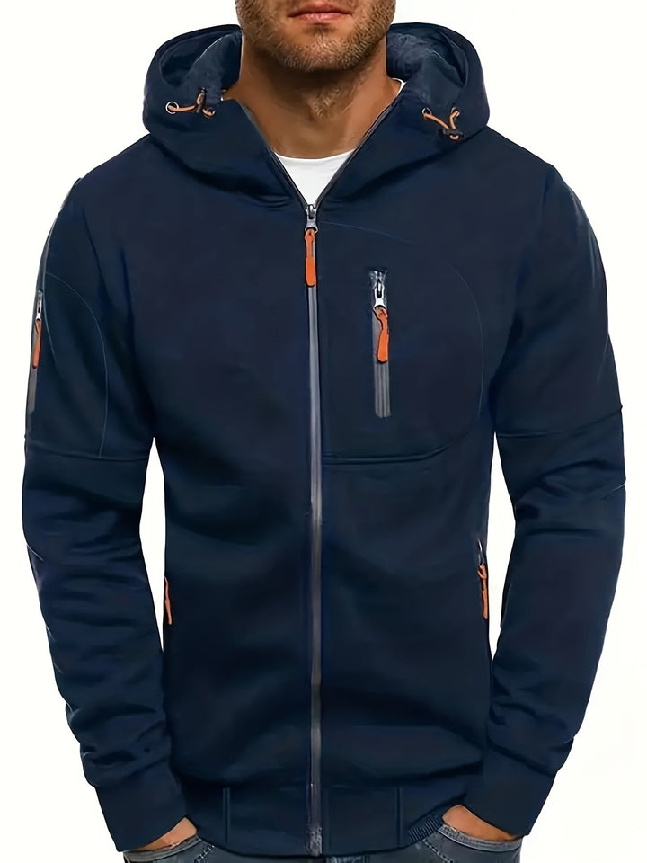 Fudus Sport-Kapuzenpullover mit Zipper