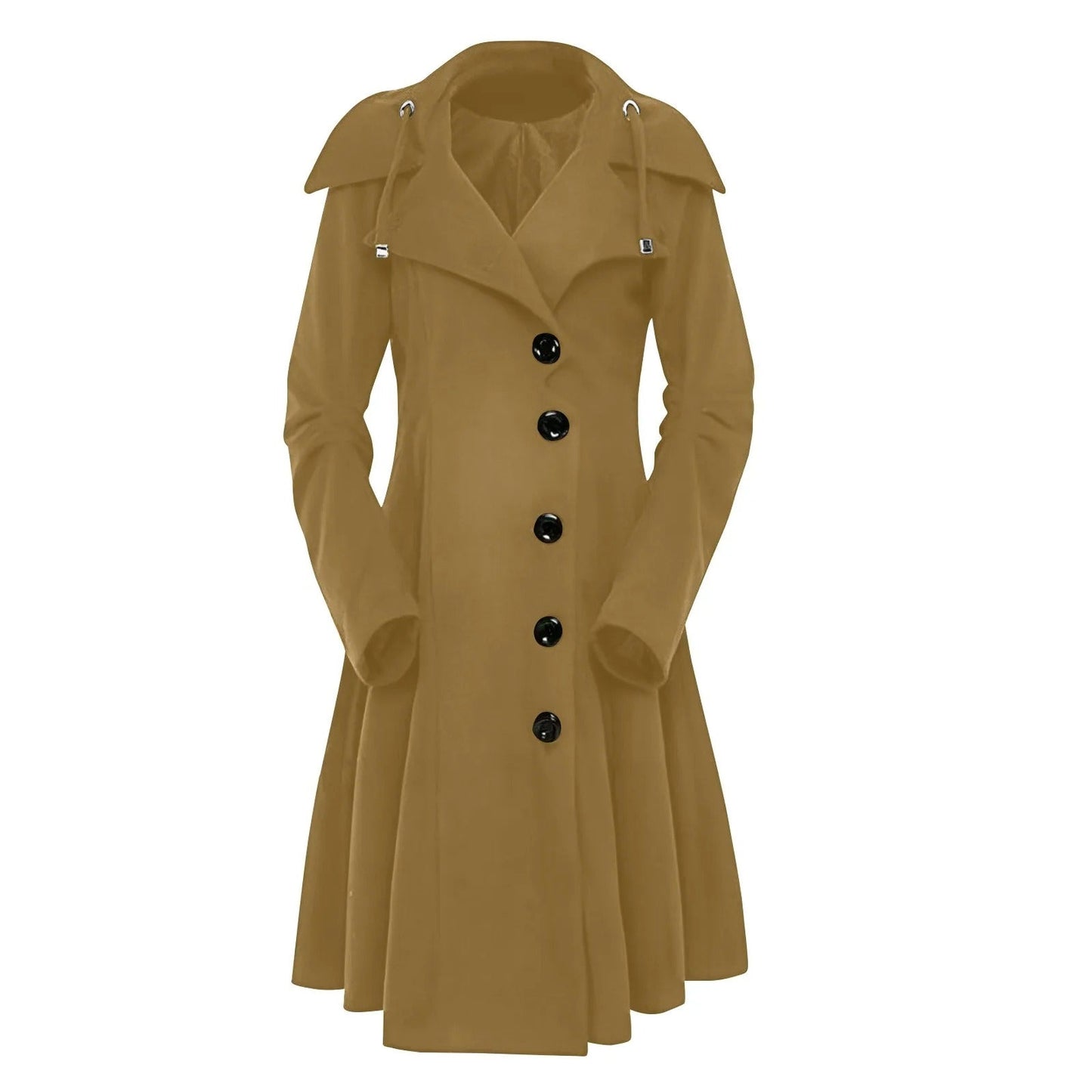 Krohn-e | Eleganter Trenchcoat mit Kapuze