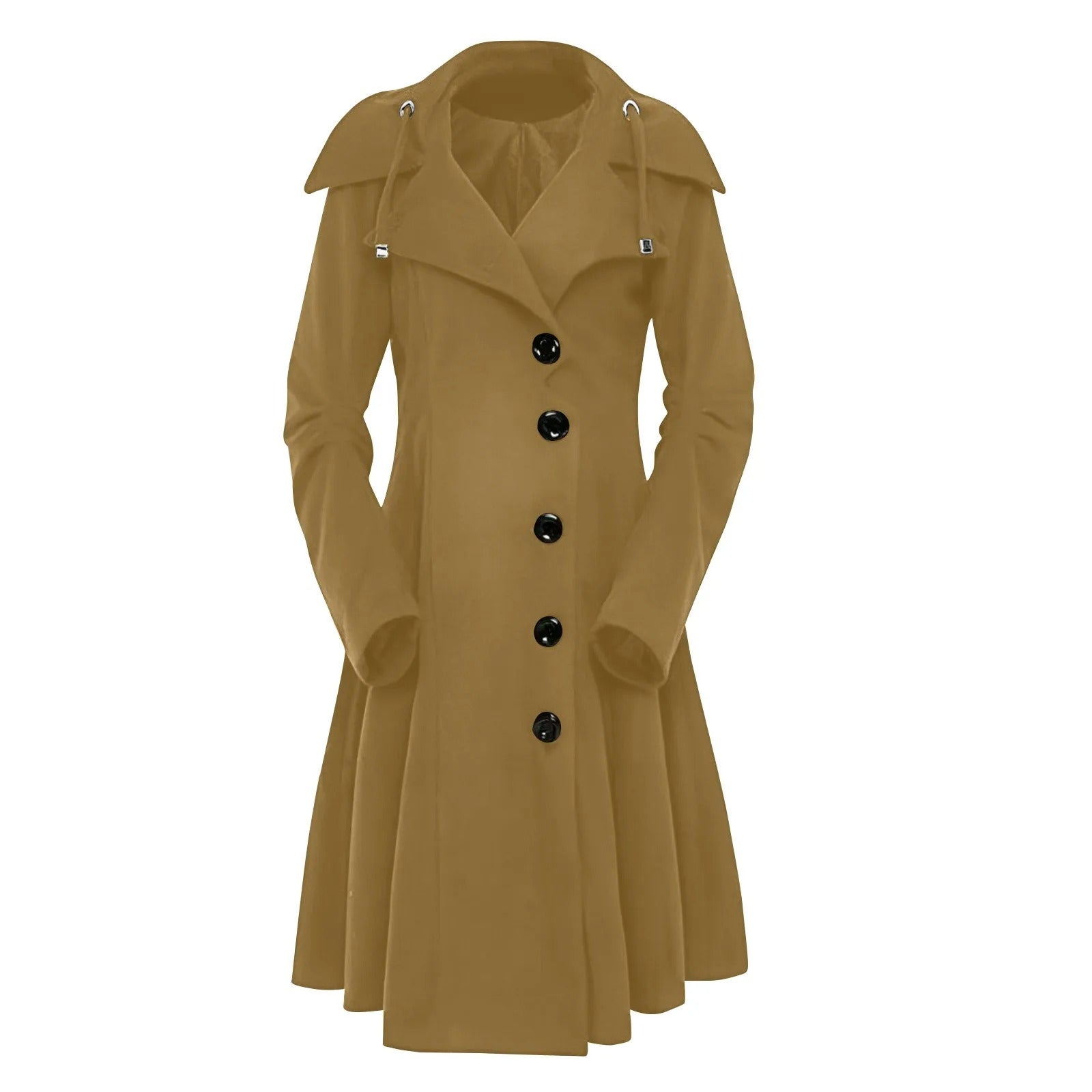 Krohn-e | Eleganter Trenchcoat mit Kapuze