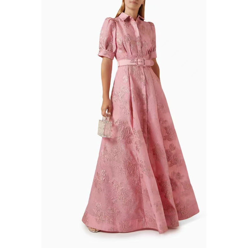 Elegant, Retro, Graceful, and Fashionable Slim-Fit Long Dress by Fudus