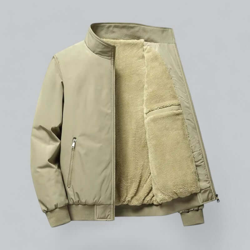 Krohn-e | Herren Wasserabweisende Fleece Winterjacke