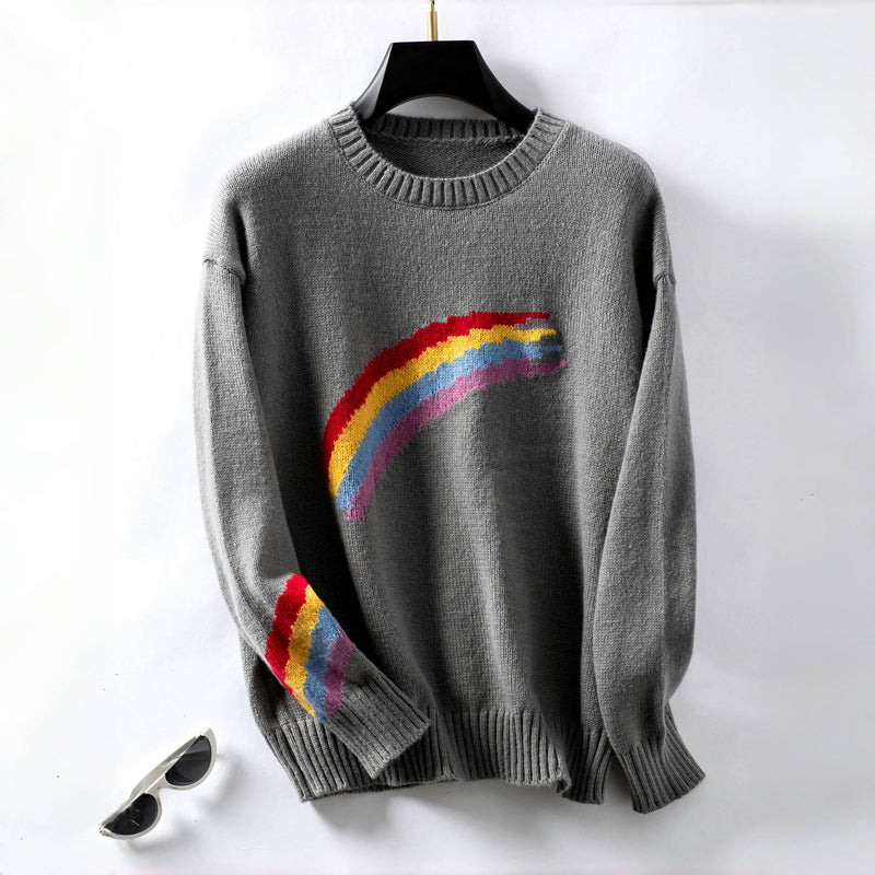 Krohn-e | Regenbogen Strickpullover