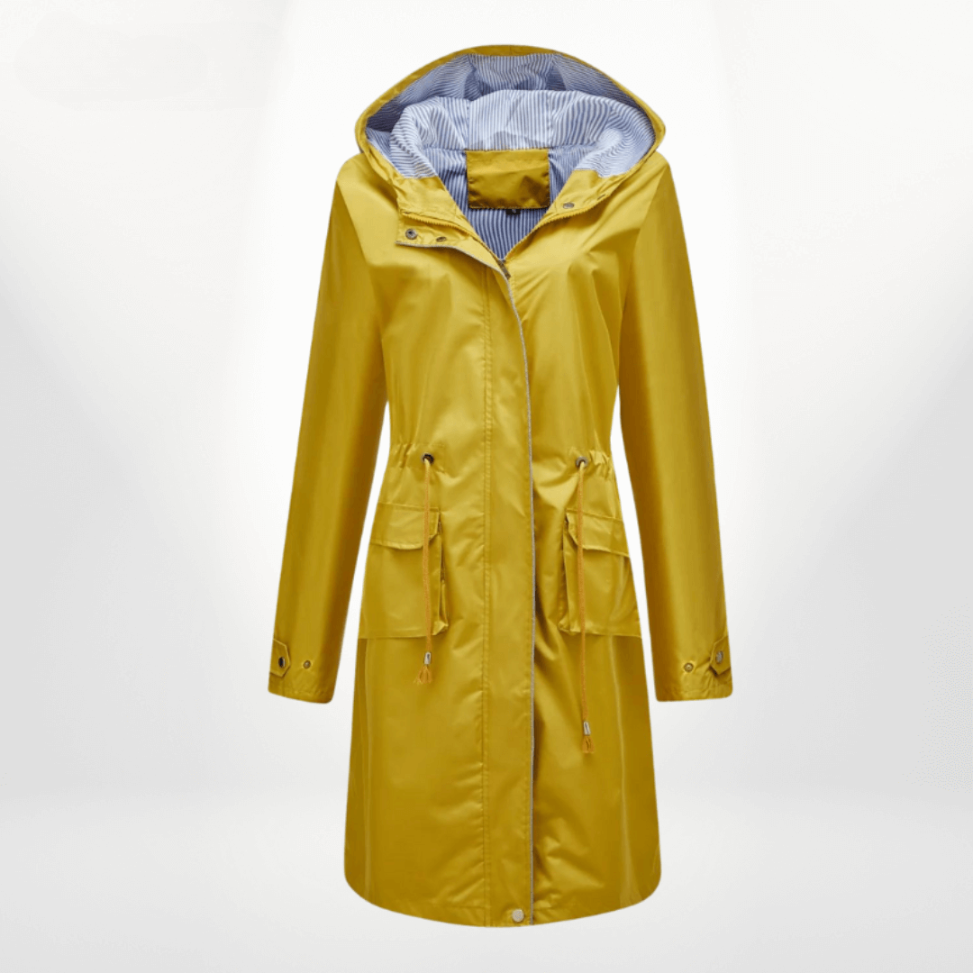 Krohn-e | Damen wasserdichter Über-Knie-Trenchcoat